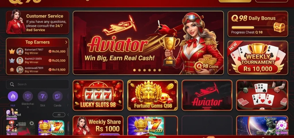Q98 Online Earning Game